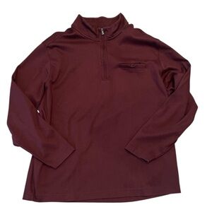 Hart Schaffner Marx XXL Men's Maroon Quarter Zip-Up Sweater
